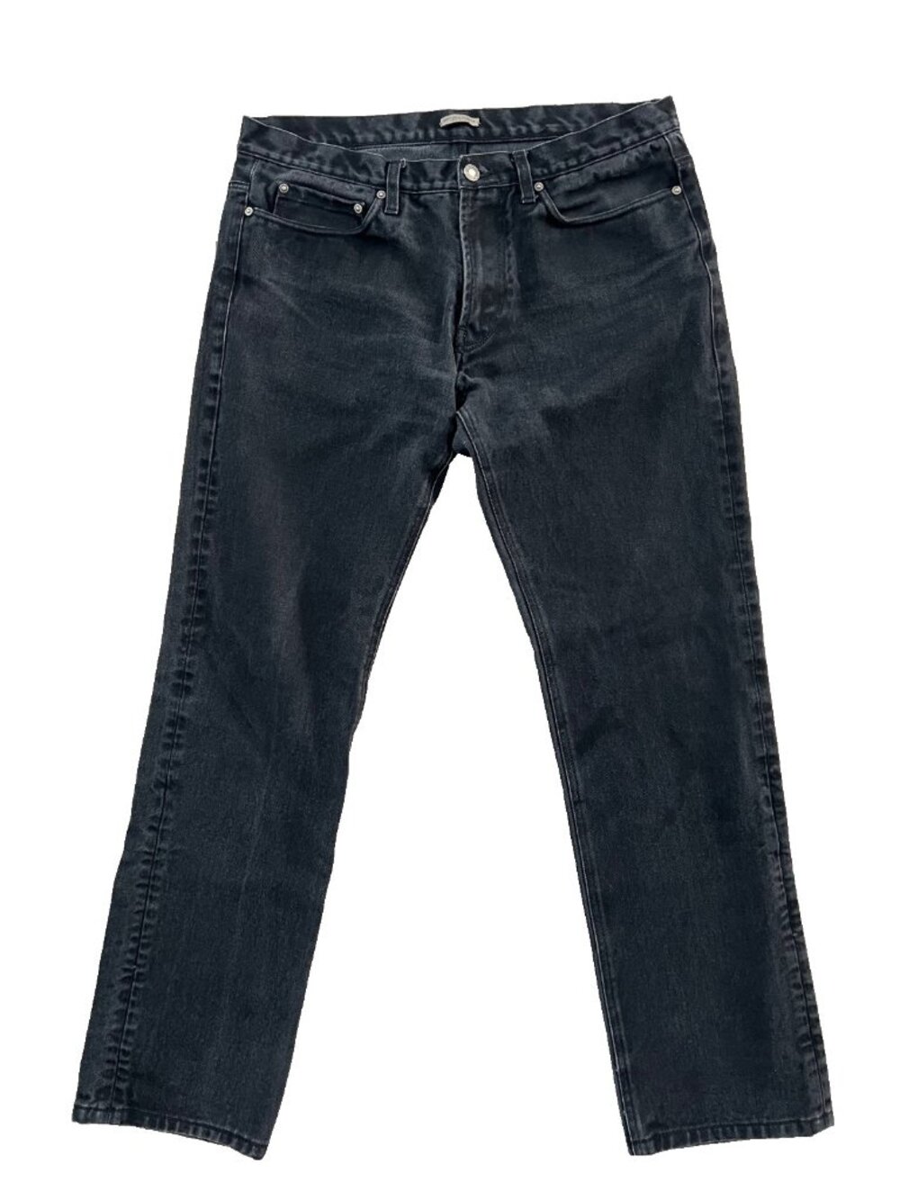 Bottega Veneta Washed Black Straight-Leg Jeans Made in Italy ( 52 / 34 )